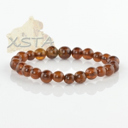 Dark butterscotch natural amber bracelet